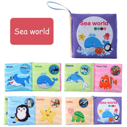 Livre bébé en tissus univers marin 