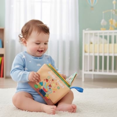 Livre bebe en tissus utilisable sans limite de temps