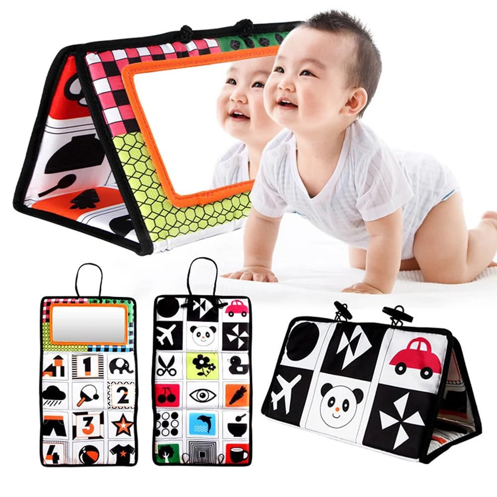 Livre bébé petite voiture avec miroir