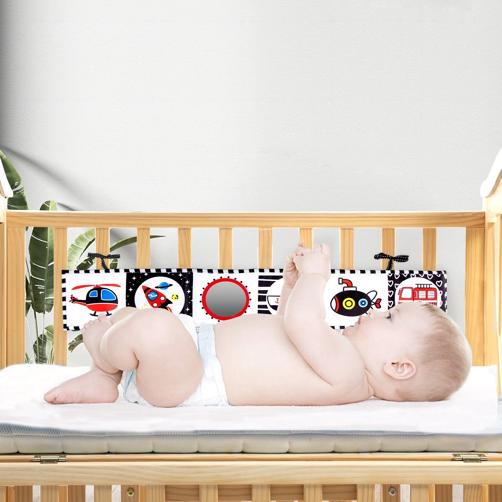 Livre noir et blanc bébé certifié pour peau sensible