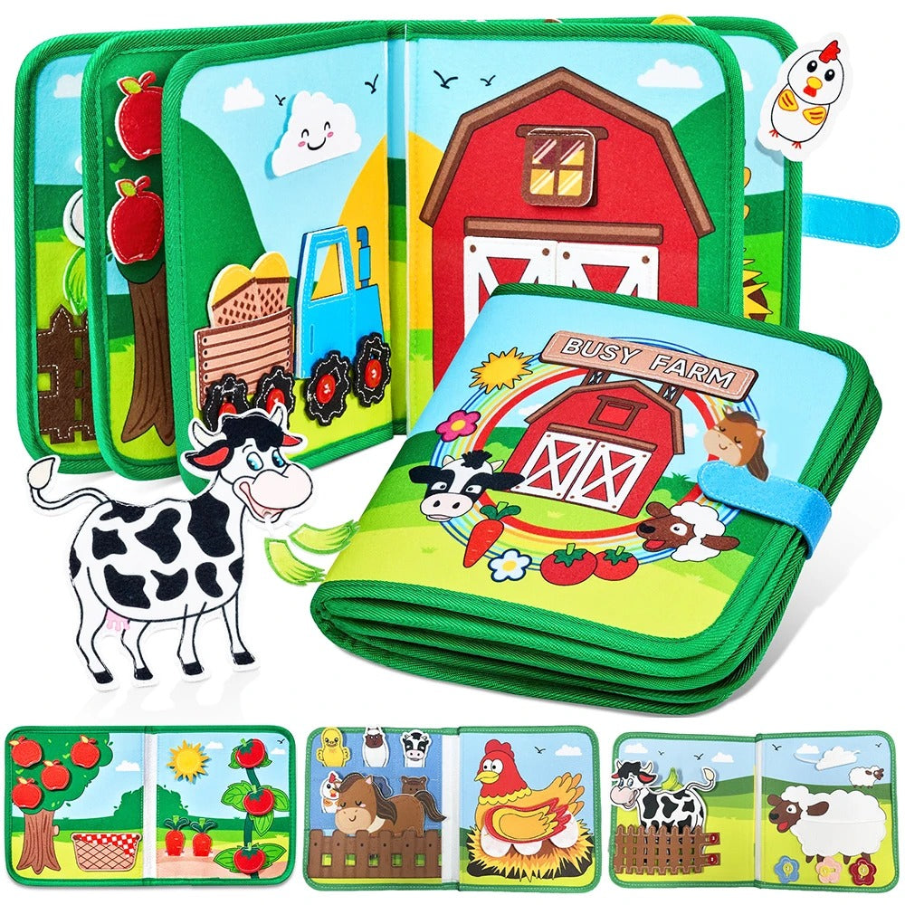 Livre pour bébés ferme occupée 