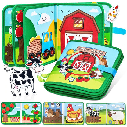 Livre pour bébés ferme occupée 
