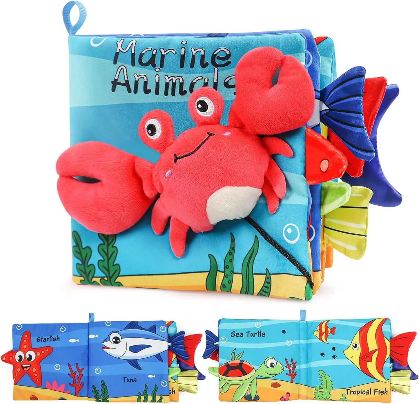 Livre sensoriel bébé crabe