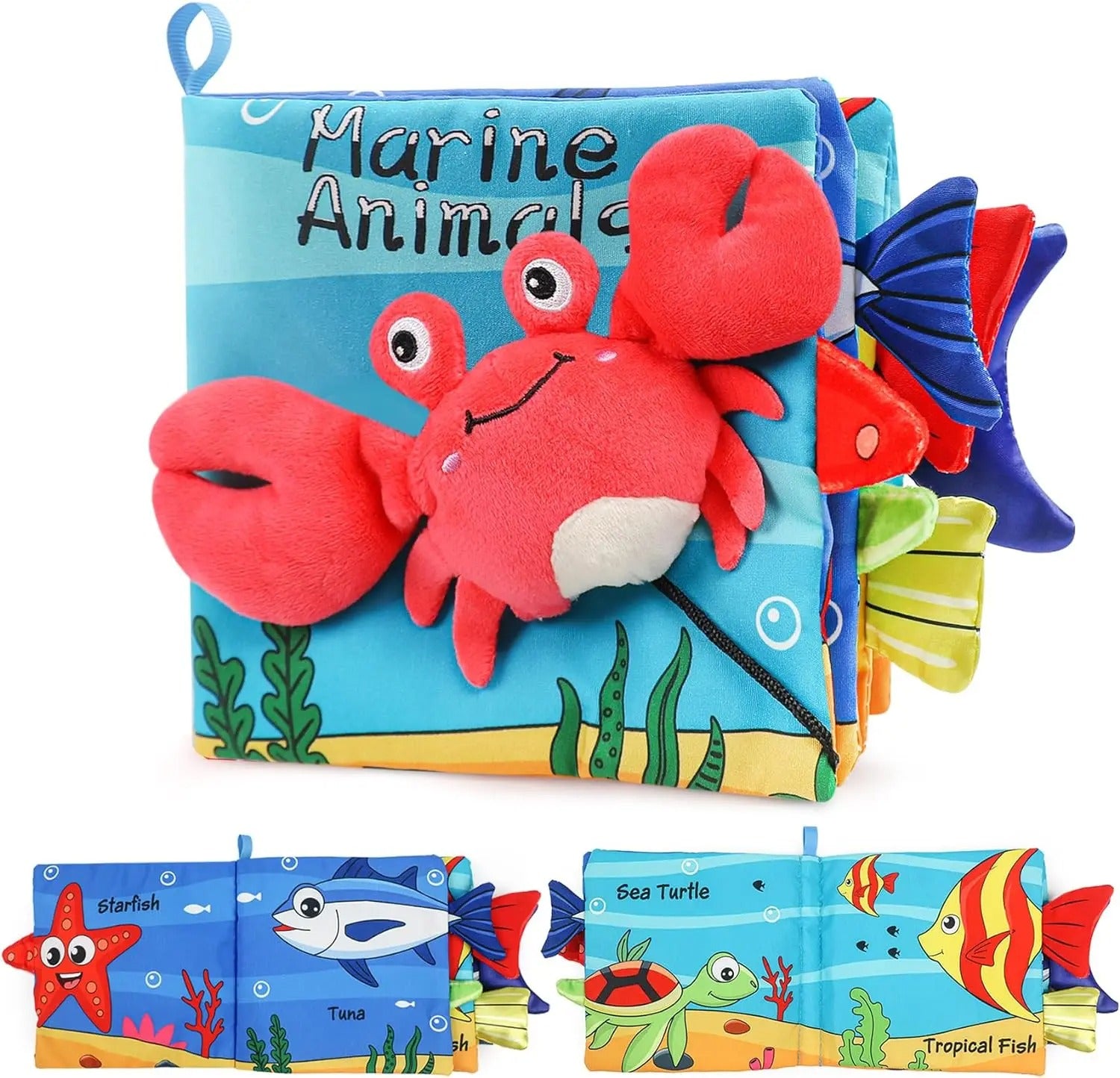 Livre sensoriel bébé crabe