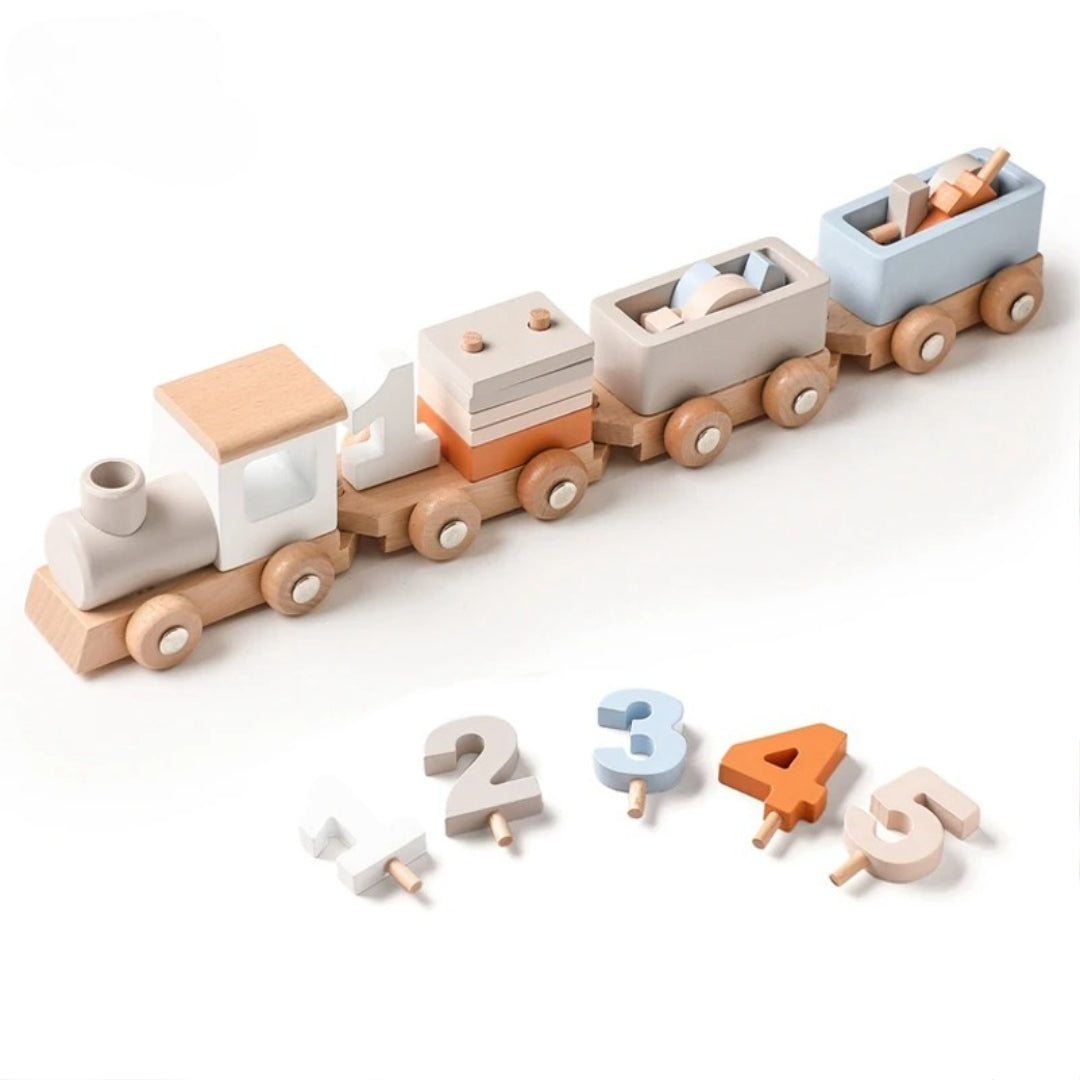 JOUETS BOIS BEBE - TRAIN ENCHANTEUR