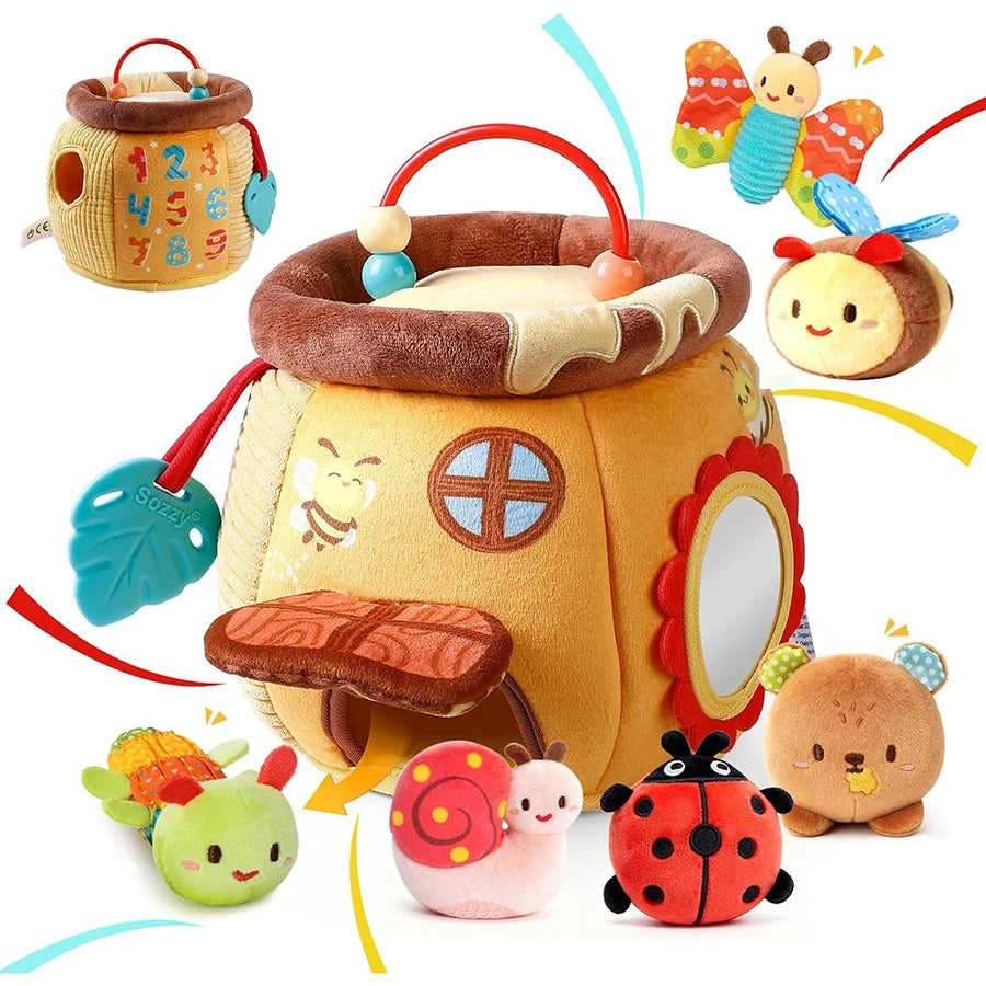 Maison d'abeilles hochet bébé
