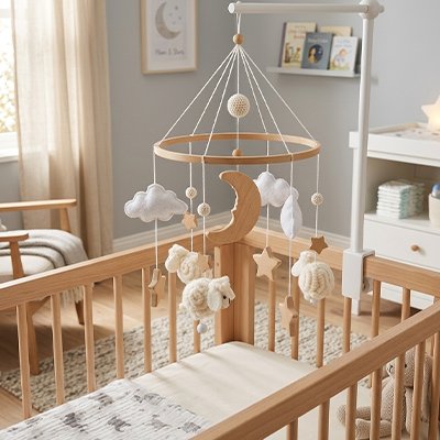 Mobile bébé pour accompagner au coucher et réveil