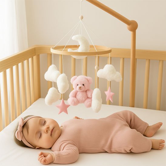 Mobile bebe compagnon de sommeil et rêves 