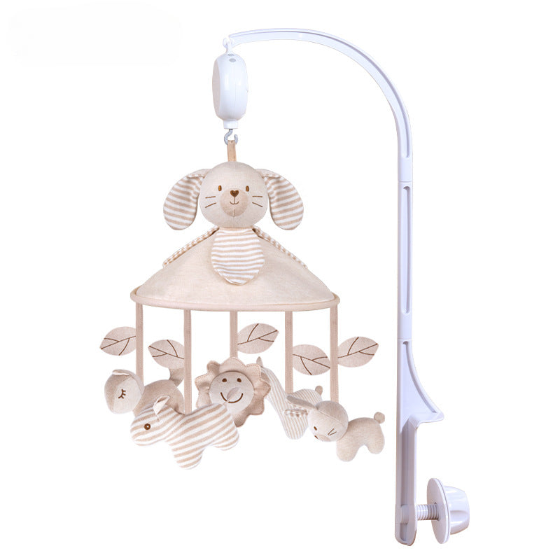 Mobile bebe lapin en coton avec support