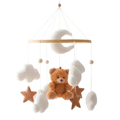 Mobile bebe ourson marron 