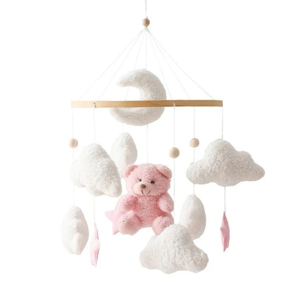 Mobile bebe  ourson rose