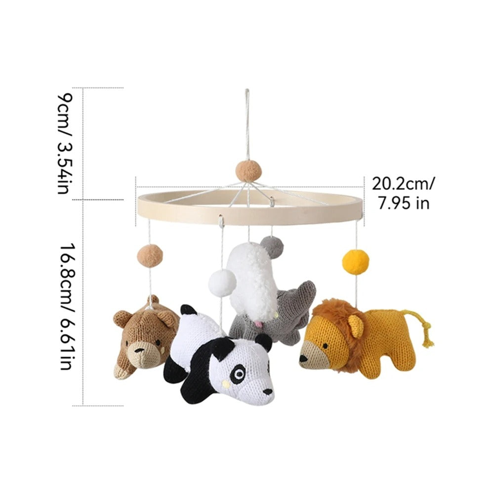 Mobile bebe petit zoo et nuage