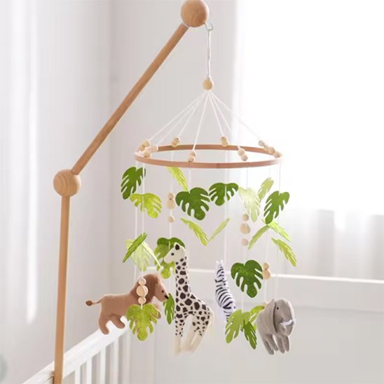 Mobile bebe premières explorations tactile 