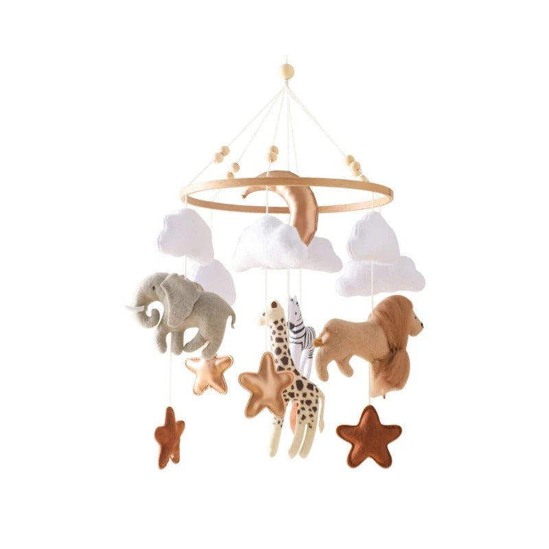 Mobile bebe règne animal