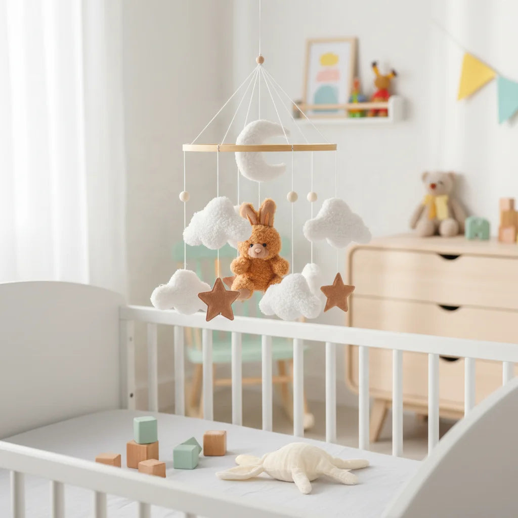 Mobile bebe sécuritaire pour le joindre dans le berceau 