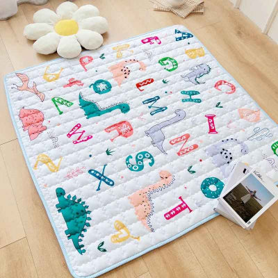 mousse tapis bébé design petits dinosaure et lettres