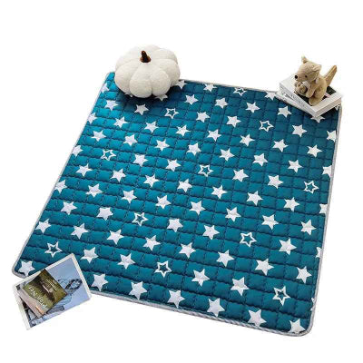 Mousse tapis bébé assez épais pour supporter livre et citrouille sans perdre en épaisseur