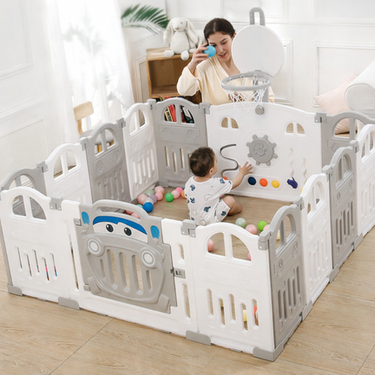 Parc bebe avec panneau d'éveil 