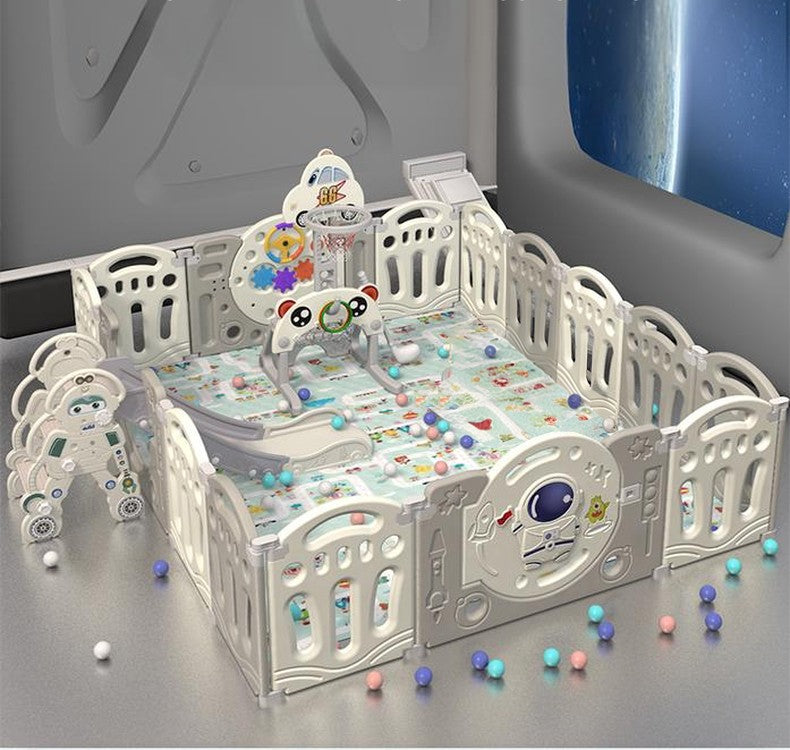 Parc pliable bebe avec accessoires d'éveil 