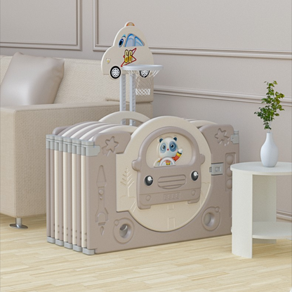Parc pliable bebe plier et rangé a cote du sofa 
