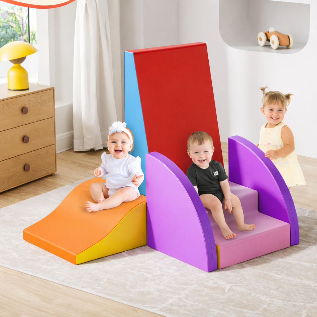 Parcours motricité bébé 1 an en sofa 2 place