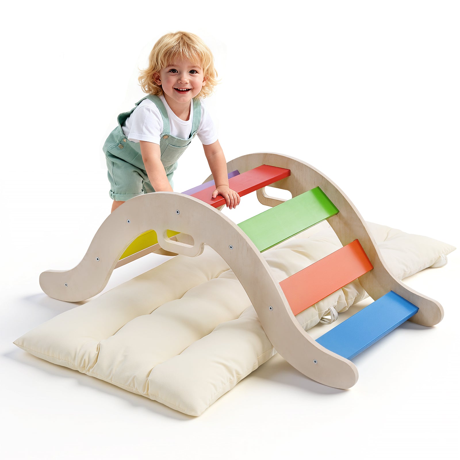 Parcours motricité bebe grimper avec coussin anti choc