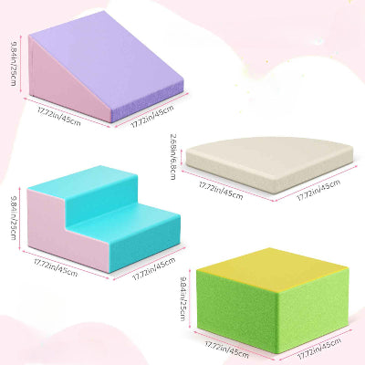 Parcours motricité bébé gris et ses dimensions
