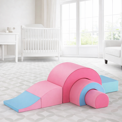 Parcours motricité bébé 1 an 5 blocs gigantesques en forme d'escargot