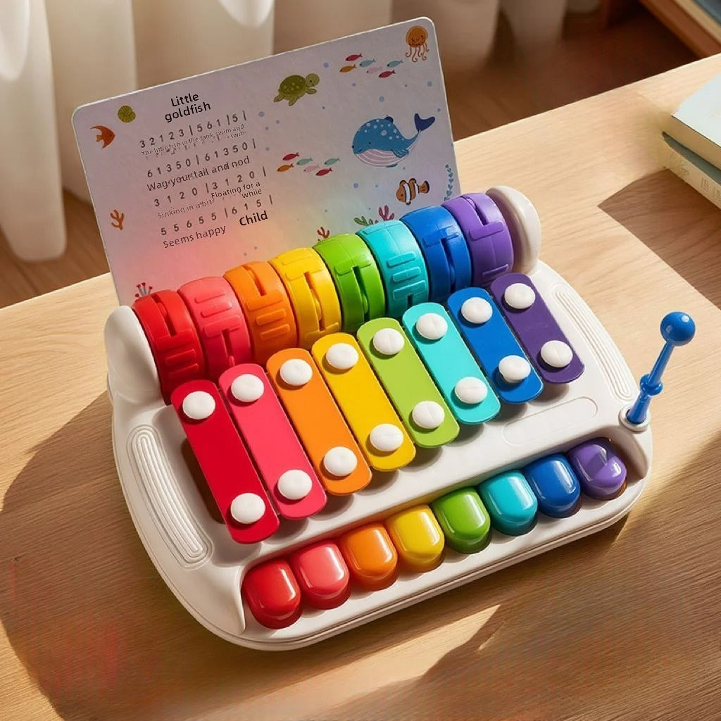 Piano bebe 2 en 1, univers des rythmes 