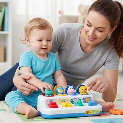 Piano bebe aide maman a stimuler la curiosité du bébé
