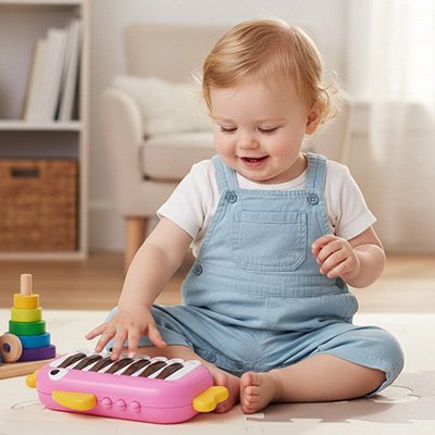 Piano bebe design premières découvertes musicales