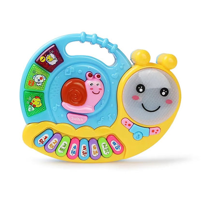 Piano bebe escargot bleu