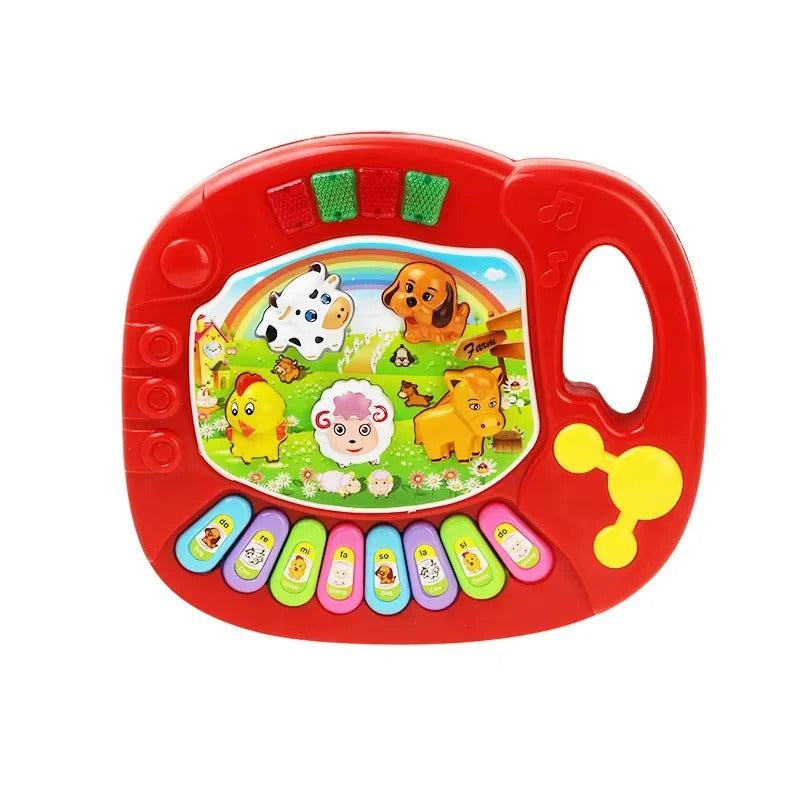 Piano bebe ferme rouge