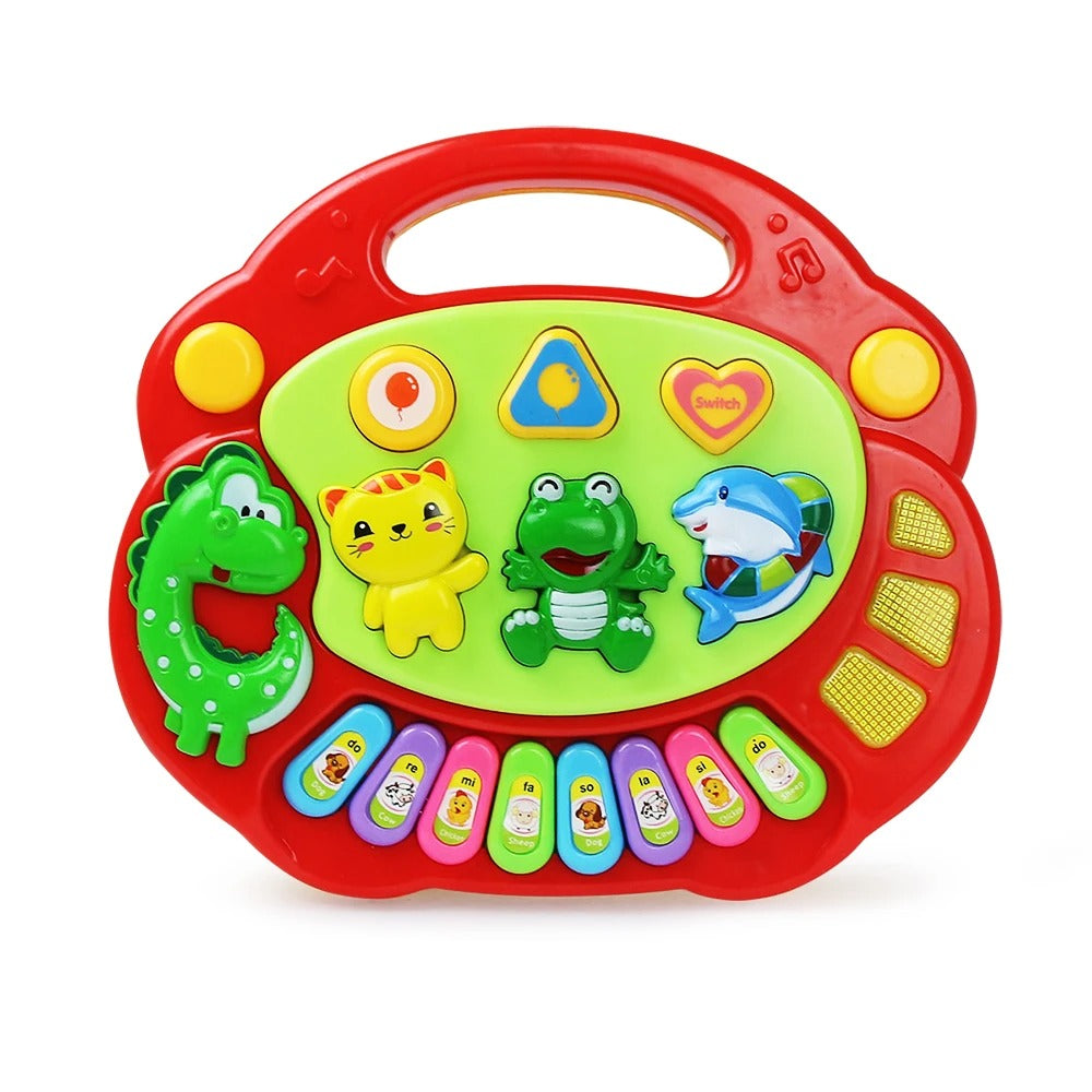 Piano bebe grenouille rouge
