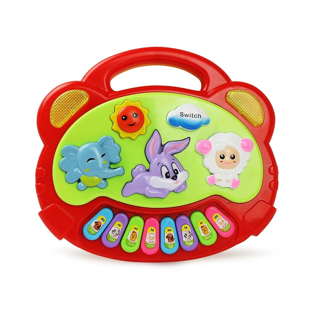 Piano bebe lapin rouge
