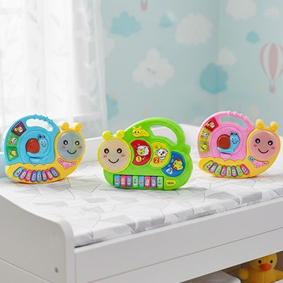 Piano bebe sons d'animaux lumières clignotantes