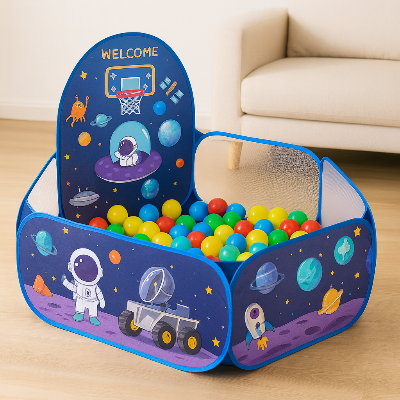 Piscine a balle bebe exploration spatiale coloré  e balles oecé aniques
