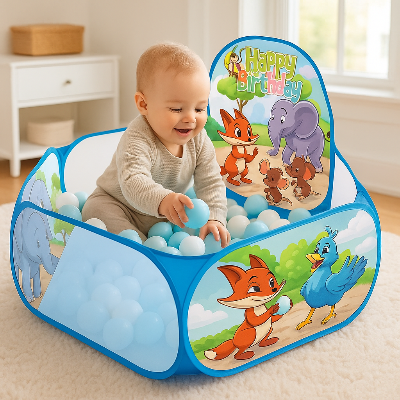 Piscine a balle bebe, s'amuser, rire et renforcer ses muscle de la mains avec saisiir et lancer