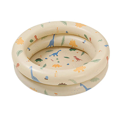 Piscin gonflable dinosaures beige