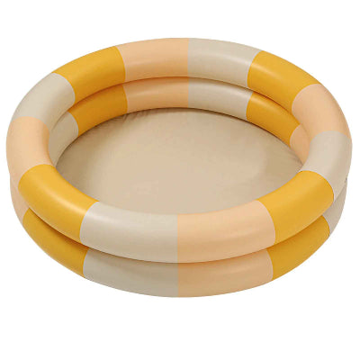 Piscine gonflable rayures jaunes