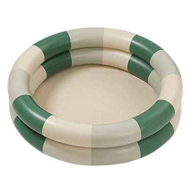 Piscine gonflable rayures vertes