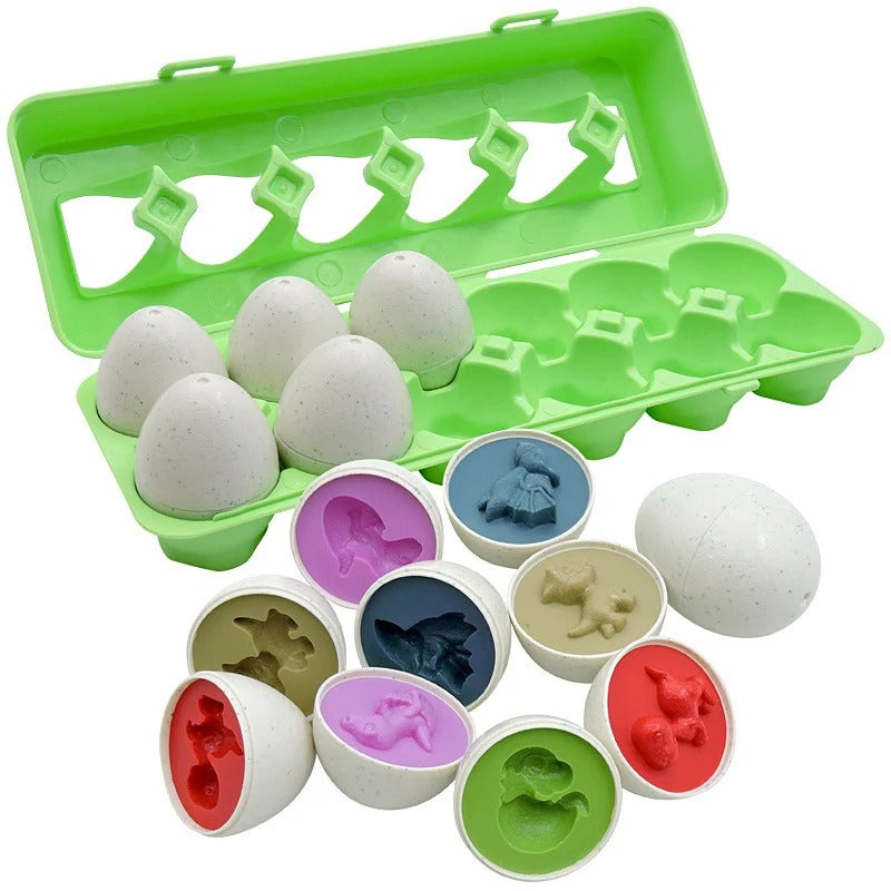 Puzzle bebe 12 pièces vert 
