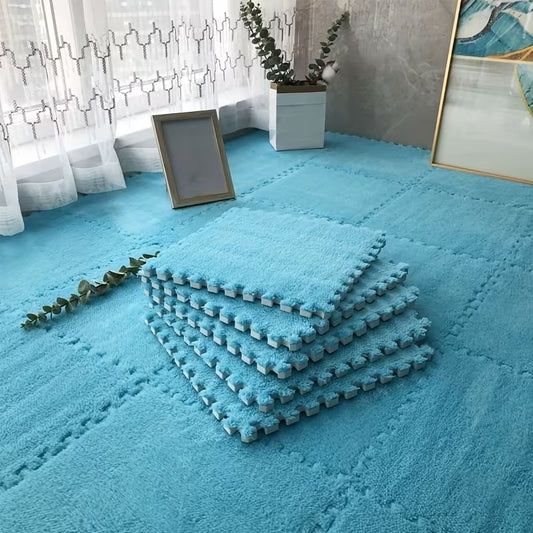 Puzzle mousse bleu