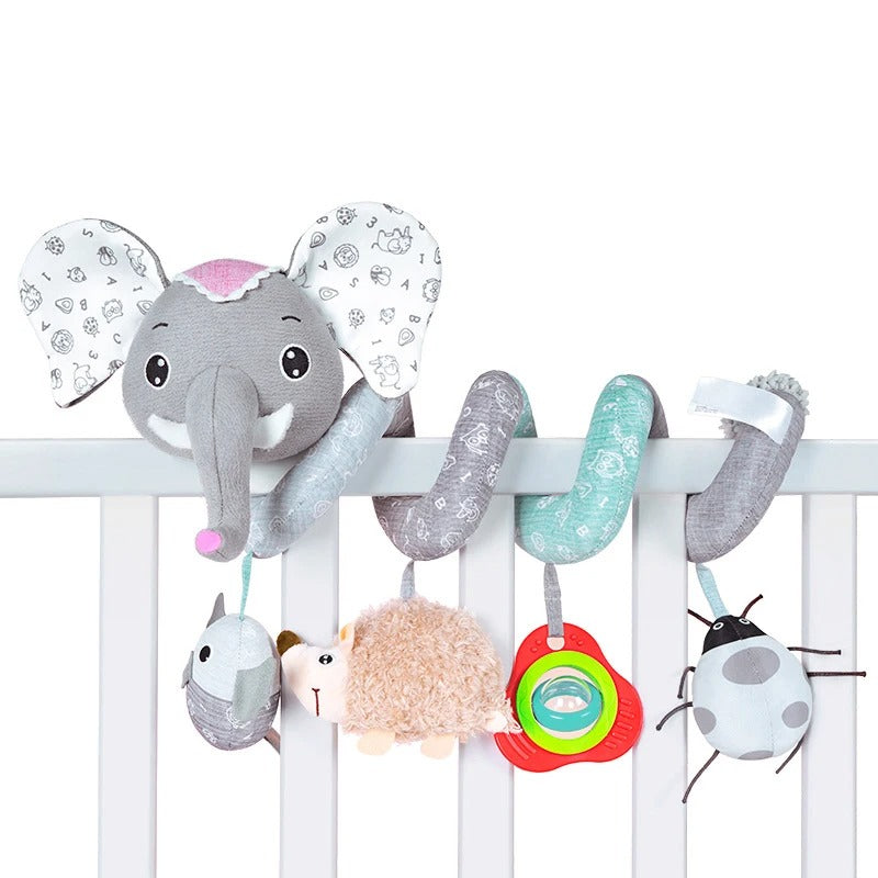 Spirale d'activité bébé éléphant gris