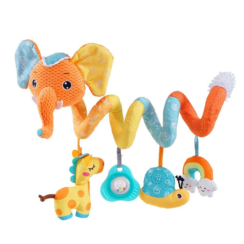 Spirale d'activité bébé éléphant orange 