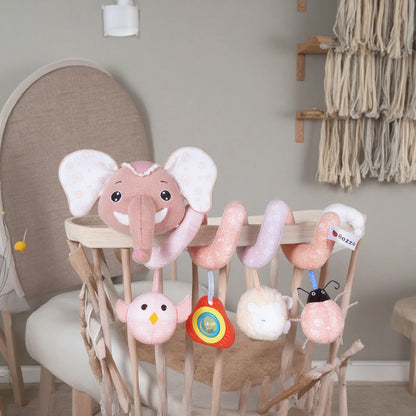 Spirale d'activité bébé éléphant sur chaise 