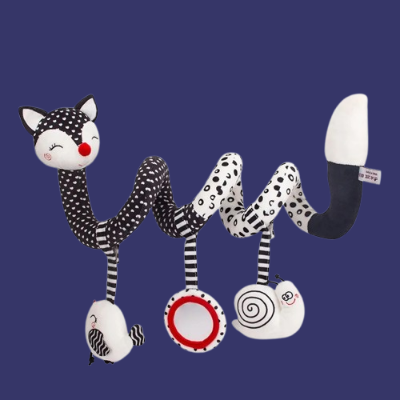 Spirale d'activité bébé variante Renard aux oreilles noires