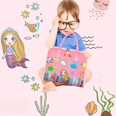 Representation de l'imagination stimulé chez le tout petit par les visuel et texture du Tableau d'Activité montessori