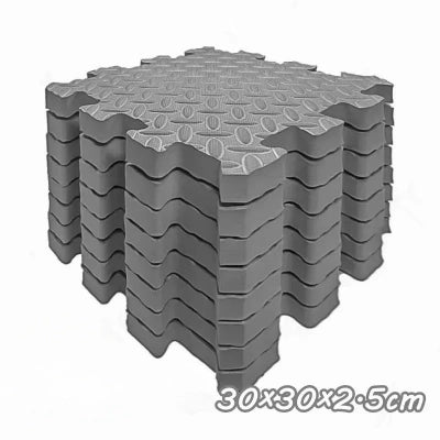 Tapis anti choc bebe huit dalles gris