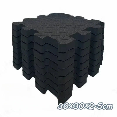 Tapis anti choc bebe huit dalles noir